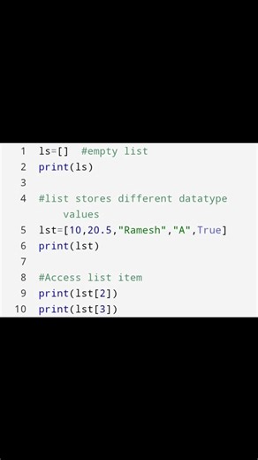 list program in python||class 11& 12