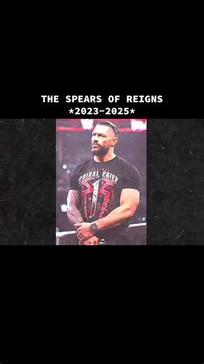 I posted OTC’s Spears of 2025 last time…now this time it’s from 2023 to present. Might do the whole 5 years next time. But thats next time #spearbyreigns #romanreigns #OTC1