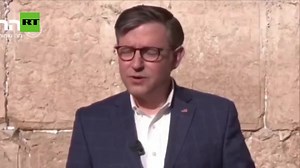 Mike Johnson, Speaker of the United States House of Representatives, reporting from the main office, Israel, also known as occupied Palestine: “America will always stand with Israel; that’s what scripture instructs us to do.” | Truth Against Hate