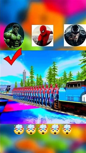 Which Character will stop the Train 😱 Indian Bike Driving 3d | 💥 GTA 5 |