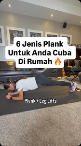 6 Variasi Plank Untuk Anda Cuba Di Rumah 💪🏼 Nak pelbagaikan senaman core anda? Cuba 6 jenis plank ni: ✅ Plank Biasa ✅ Plank Leg Lifts ✅ Plank Bird Dogs ✅ Plank Single Arm Hold ✅ Plank Side Rotations ✅ Plank Hip Dips Semua ni diambil daripada sesi LIVE Cabaran 30 Hari kita baru-baru ni. 🔥 Nak join sesi LIVE macam ni? Klik link di bio atau DM “30HARI” sekarang! 💪🏼 #cabaran30hari #jomkurus #kurussihat #kurusdarirumah #senamankurus | Kevin Zahri