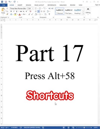 MS Word Alt + Codes Secrets Part 17 | Alt Codes Secrets | Hidden Keyboard Shortcuts You Must Know