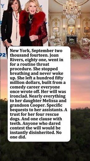 Joan Rivers Died From a Routine Procedure—Her Will Had a Trap for Anyone Who Challenged