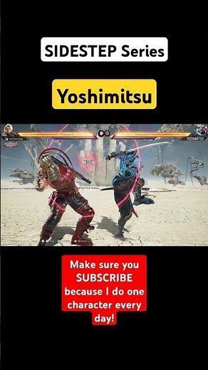 Sidestep Series yoshimitsu, tekken 8 tutorial #tekken8 #yoshimitsu #sidestep
