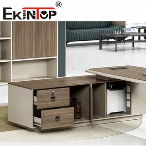 [Hot Item] Ekintop Luxury Big Boss Table Desks Design Home Office Manager Office Desk