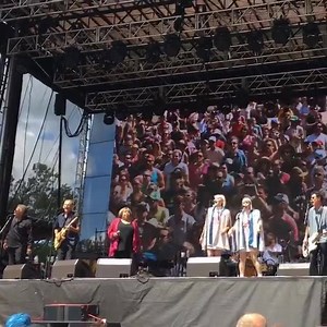 21K views · 867 reactions | Hey we sound pretty good together! Big fun w/ @ilovelucius on Slippery People @eauxclaireswi | Mavis Staples | Facebook
