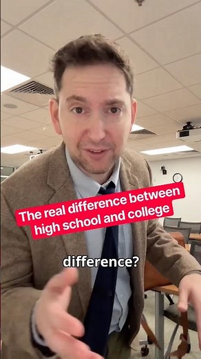 The most important way high school and college differ is never what students think…