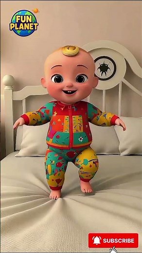 “Dancing Baby on Bed 💃 | Cutest 3D Animated Dance Ever!”