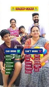 Island Game_Part2 🏝 #manojsandhya #gamechallenge #islandgame #familyfun #playtime #trending