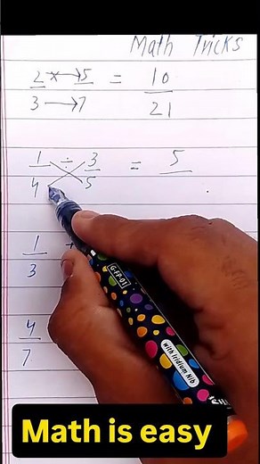 "Fraction Tricks | Easy Way to Add, Subtract, Multiply & Divide Fractions"