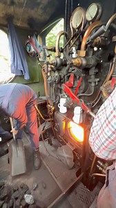 8.7M views · 10K reactions | Fireman Shovels Coal into the fire for Pannier Tank Engine No. 6430!  Not a view many people, besides the drivers and firemen, get to experience. During my visit to the Gwili Railway for their Autumn Gala, I had the amazing opportunity to enjoy a footplate ride! #steamtrain #trains #wales | Cymru Rails | Facebook