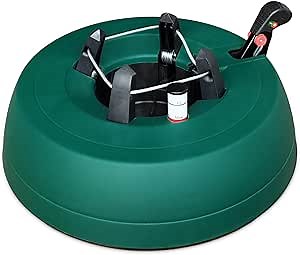 Leejec Christmas Tree Stand with Water Reservoir, Fast Clamped 10 Ft Real Tree with 5.5" Diameter, Water Level Indicator Equipped, No Assembly Required