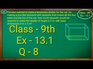 Class 9th , Ex - 13.1, Q 8 ( Surface Areas and Volumes ) CBSE NCERT