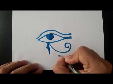 Cómo dibujar el Ojo de Horus | How to draw the Eye of Horus