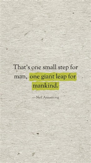 That's one small step for man,… — Neil Armstrong #Shorts