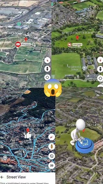 🤯😱Amazing Places Found In Google Earth🗺️ #shorts #googleearth #googleapps #googlemaps4u