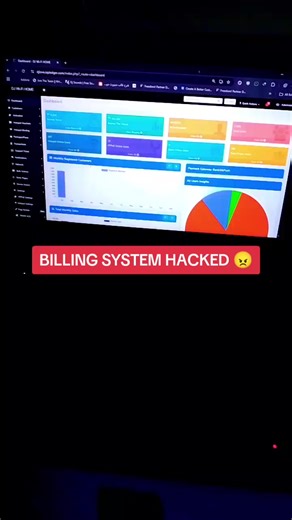 Most of billing system were hacked i think 🤔