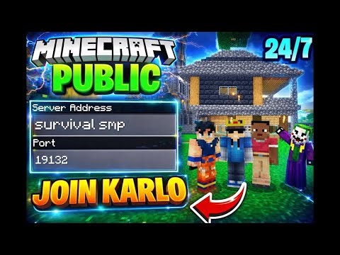 Minecraft Public Smp Live | 24/7 Public Server | Java + Pe | Anyone Can Join | #minecraftlive