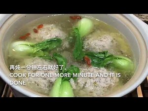 【西雅图美食】第68期: [Eng Sub] 四喜丸子 Traditional Chinese Pure Stewed Meatballs