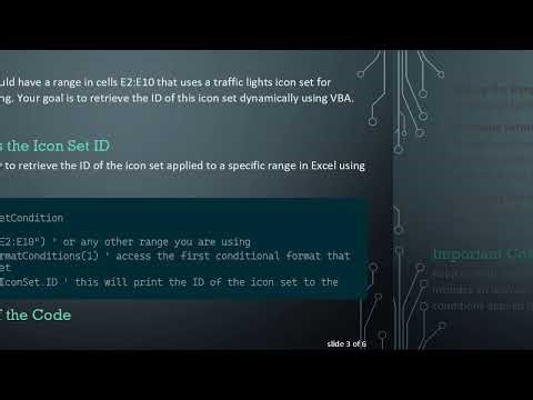 How to Retrieve the Icon Set ID for Conditional Formatting in Excel Using VBA