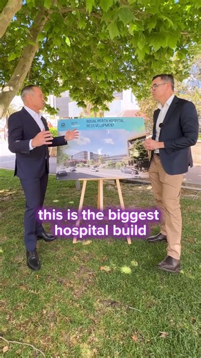 This is huge - we're building a new six-storey block at Royal Perth Hospital. It'll have two floors dedicated to a new emergency department, allowing more patients to be treated, better access for ambulances, more parking, public transport, and more beds to boost the hospital’s capacity. Located on the northern side of the Royal Perth Hospital site, work will progress on this new building without disrupting patients or staff. With construction set to begin in 2026, it's part of our new $1.5 bill