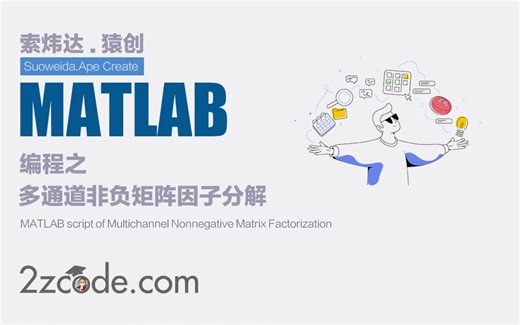 基于Matlab多通道非负矩阵因子分解（多通道NMF）