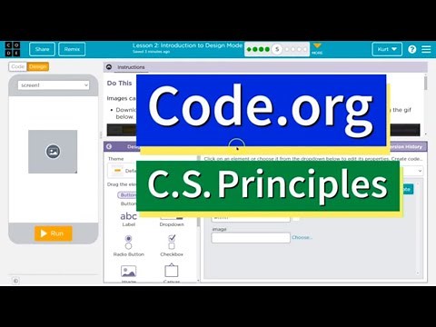 Code.org Lesson 2.4 Introduction to Design Mode | Tutorial with Answers | Unit 3 CS Principles