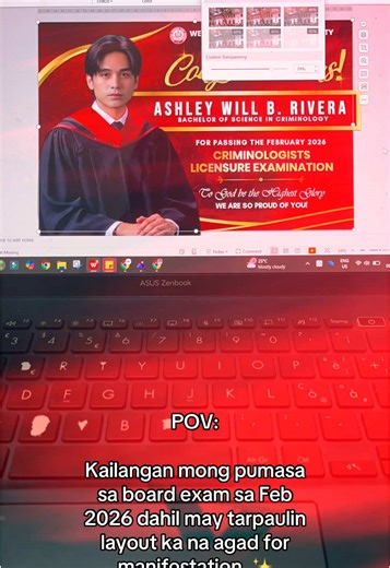 Board Passer Tarpaulin Layout for Future Criminologists