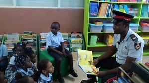 6.4K views · 49 reactions | World Read Aloud Day highlights from the RTCIPF visit to the Oseta Jolly Primary School. An animated ag Sgt Shelino Forbes recites a nursery rhyme. | Royal Turks and Caicos Islands Police Force | Facebook