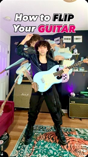 𝙳𝚁𝙴 𝙳𝙸𝙼𝚄𝚁𝙰 on Instagram: "Yes, I broke this guitar 😅 Attempt at your own risk! ⚠️ Level up your stage presence 🧑‍🎤 Guitar Moves: Episode 5 - The series where we break down the most iconic stage moves in rock history, step by step 🤘🏼 In this lesson we’ll master the Mount Everest 🏔️ of guitar moves… the guitar spin/guitar flip 😳 This gravity-defying stunt is JUST as hard as it looks, so take your time, be safe, and don’t be afraid to surprise yourself! Imagine how you’ll feel after