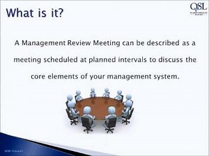 Video - How to run a Management Review Meeting