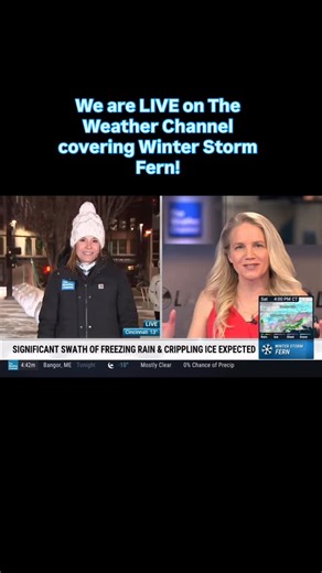 We are LIVE on @weatherchannel until 10:00 pm ET with the latest on #WinterStormFern which is bringing heavy snow, sleet, freezing rain and rain from the southern Plains all the way to the East Coast! Join us as we break down the city-by-city forecast! #weather #meteorologistsofinstagram #snow #freezingrain | Jennifer Watson