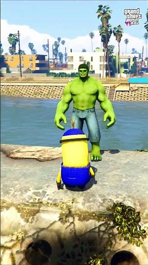 GTA 5 – hulk vs brain root minion spider man ! GTA 5 Online ! Bug trailer GTA 6 ! #gta #gtaglitch
