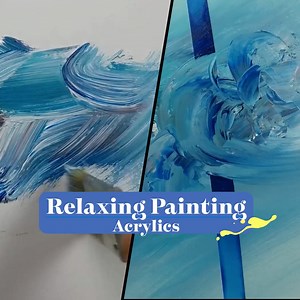 421K views · 351 reactions | Let's Paint  Tranquil Blue Abstract Canvas  | Ray Grimes Fine Art | Facebook