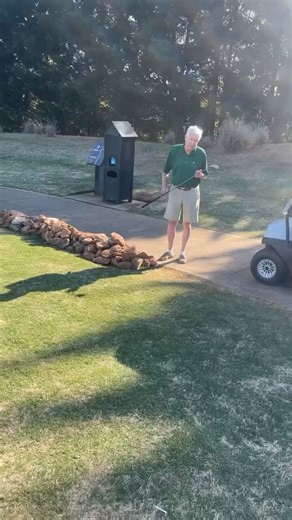 “You live on a golf course!”