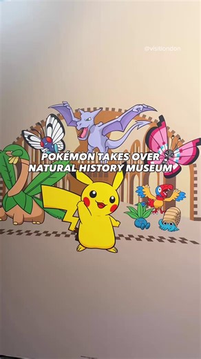POKÉMON is taking over the Natural History Museum ⚡️ To celebrate Pokémon's 30th anniversary, the Natural History Museum, invites fans to an exclusive pop-up experience, showcasing a special collaboration and Pokémon x Museum products you won’t find anywhere else. 🗓 Until 19 April 2026 ‼️Please note: tickets for the pop-up’s three-month run are now fully booked. 📍Natural History Museum, London #LondonMakesItPossible #VisitLondon #pokemon #pokemonlondon | Visit London