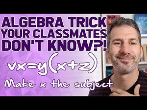 Rearranging tricky formulae for GCSE maths
