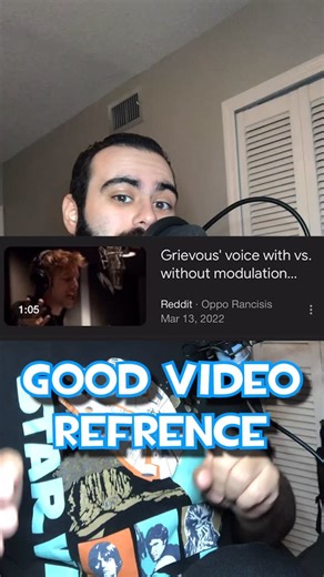 Spooky on Instagram: "Grievous voice tutorial! #reels #fyp #voiceactor #voice #starwars #DIY #tutorial #grievous #sfx #voiceover #voiceactor FULL VIDEO HERE: https://www.youtube.com/watch?v=E0og_hqs_jI"