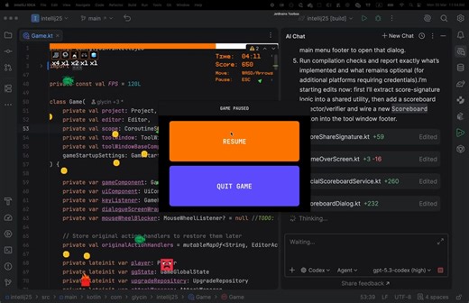 After digging into developer productivity, we learned something surprising: “human in the loop” is mostly just waiting. 💤 🔥 So we fixed it.IntelliJ IDEA is now a gaming platform 🎮️ Start playing 👉️ https://t.co/z9zcpLvmmU P.S. Codex is working on the next version as we speak.