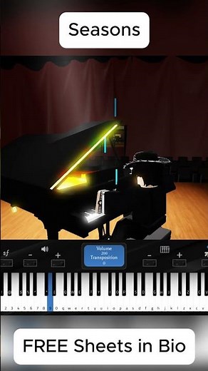 Wave to Earth - Seasons | Roblox Piano 🔥 #piano #pianoshorts #roblox #shorts #shortvideo