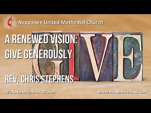 Sunday, November 23, 2025 "A Renewed Vision: Give Generously"