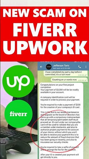 New SCAM Job Alert on Upwork & Fiverr | How to avoid scams on Upwork & Fiverr #upwork #fiverr