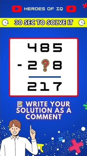 Fast Math Puzzle: Solve It Before Time Runs Out! ⏱️ #mathpuzzle
