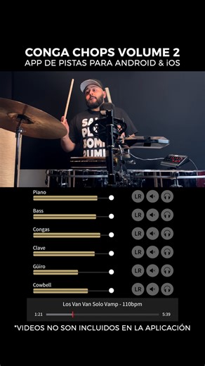 My man Miguel Martinez having some fun with one of the Van Van inspired loops from the CongaChops Vol. 2 Practice Loop App 🔥 • Download the App here: Myxstem.com/CongaChops-vol-2 • Mi hermano Miguel Martinez gozando con una de las pistas inspiradas en Los Van Van de la App de Pistas Vol.2 de CongaChops🔥 • Descarga la App aquÍ: Myxstem.com/CongaChops-vol-2 | Conga Chops - Paulo Stagnaro