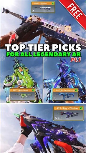 Every Best Legendary AR’s in CODM