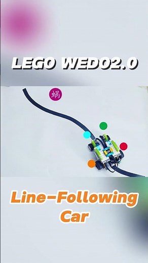 LEGO wedo2.0 | Line-following-car_Double Power💢 #robot #lego #buildingconstruction #wedo