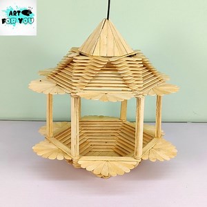 DIY Beautiful Bird House With Ice Cream Sticks !!!! Hope you will enjoy watching this video. | Art For You Creations