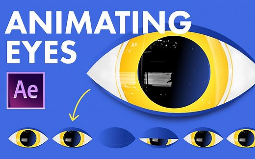 最全面的眼睛绑定动画教程 -- 用AE制作人物眨眼效果