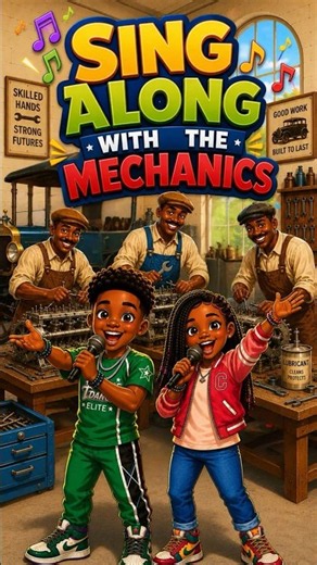 Sing Along With the Black Mechanics! 🔧🚗 | Hidden Heroes Song for Kids