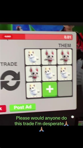 Desperate Trade Request in Adopt Me! Trading Tips Inside